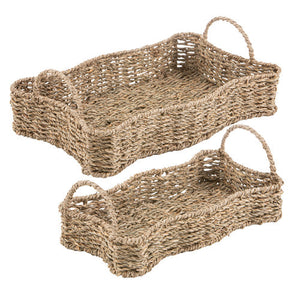 Hayman Seagrass Tray – Ladelle, Small and Large nested together