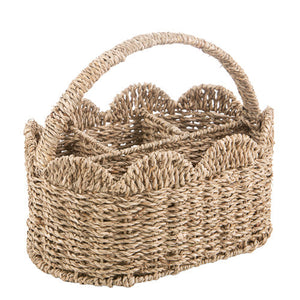 Ladelle Hayman Seagrass Utensil Caddy Holder - resort style kitchen