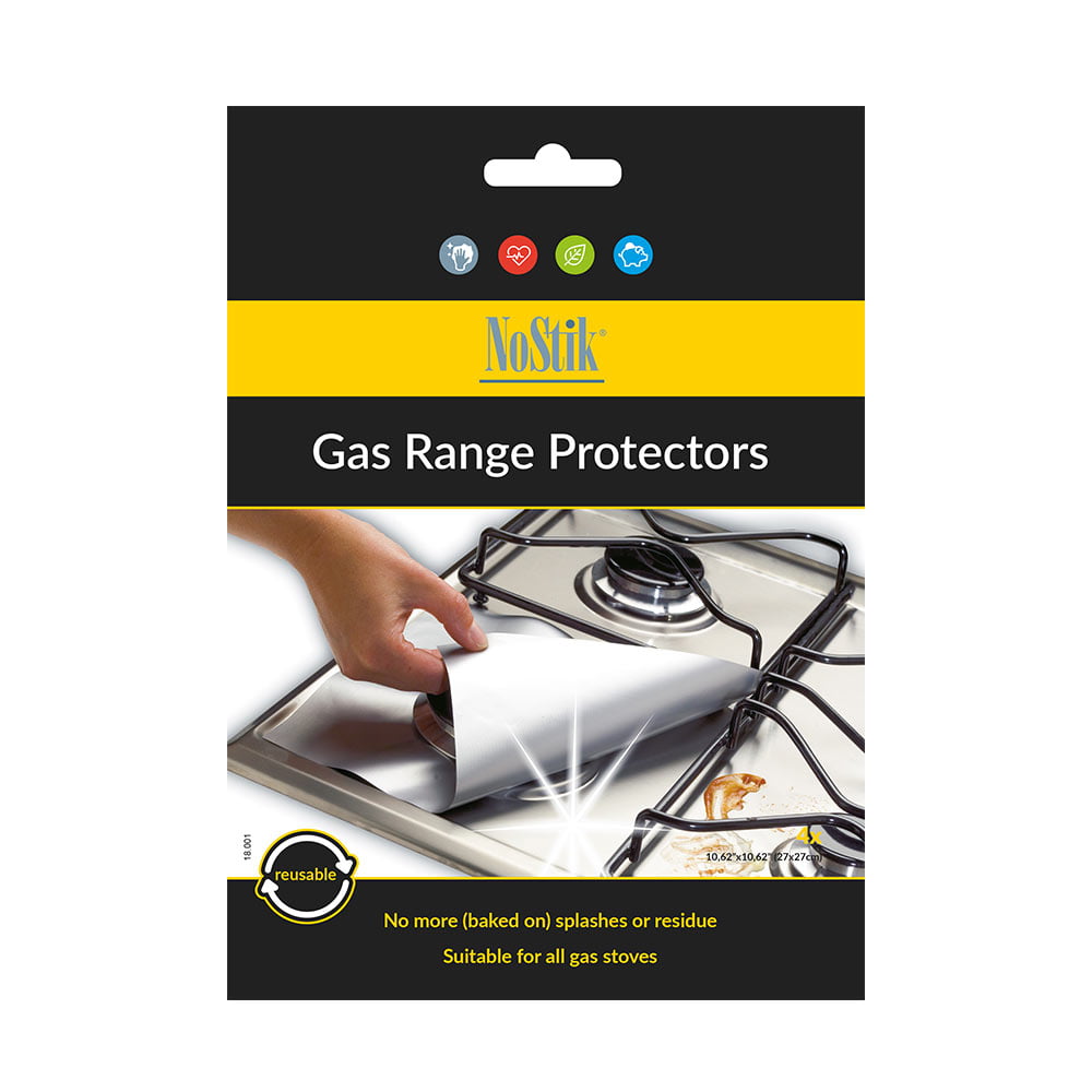 Nostik Reusable Non-Stick Gas Cooktop Protectors