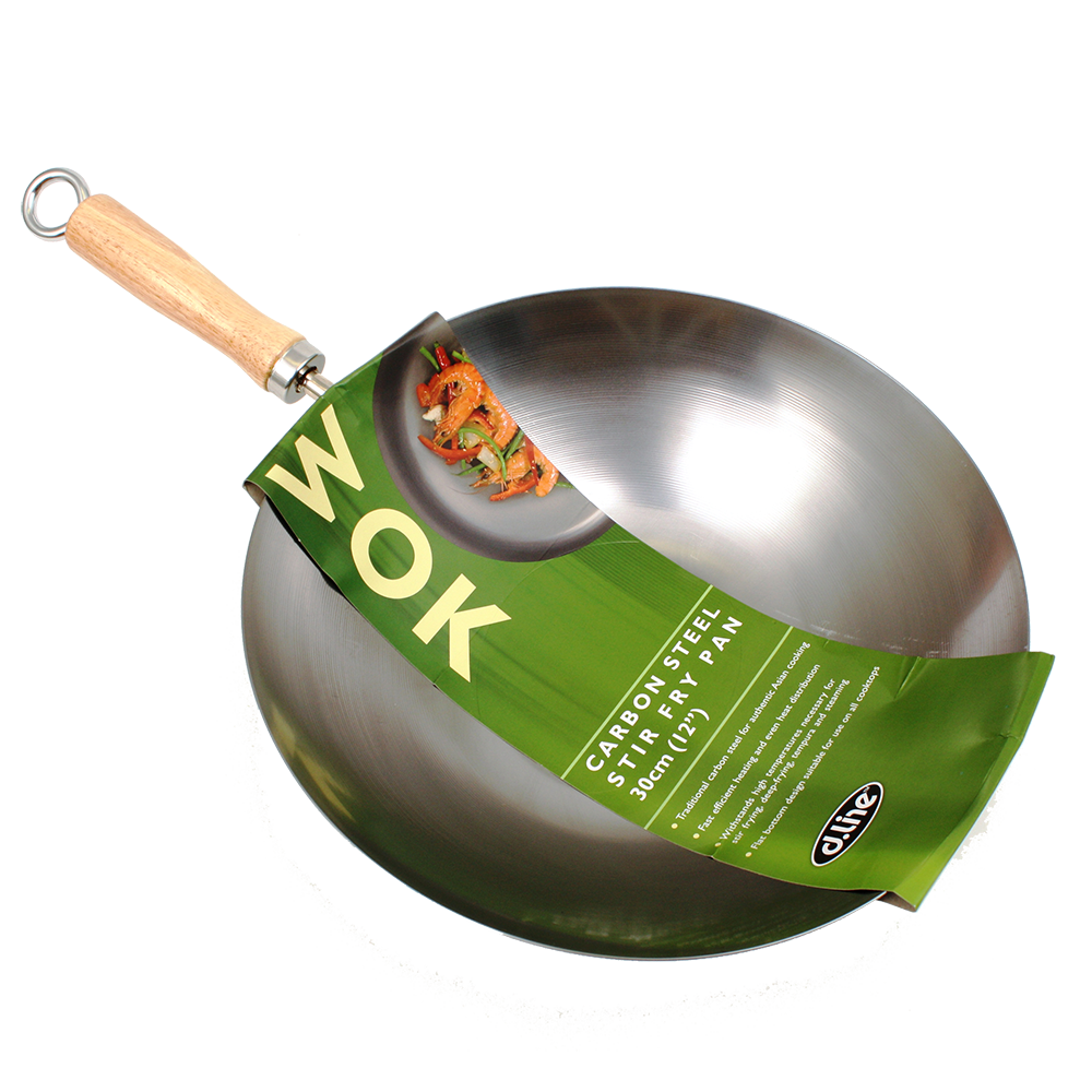 Stir Fry Pan 30cm Carbon Steel - D.Line