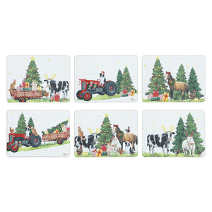 Christmas at the Farm Placemat Set of 6 – Ashdene