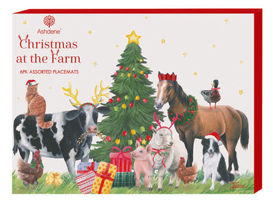 Christmas at the Farm Placemat Set of 6 – Ashdene – view 2
