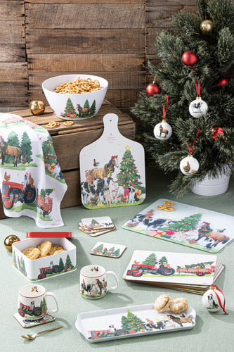 Christmas at the Farm Tractor Driver Mug – Ashdene – view 6