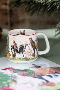 Christmas at the Farm Gift Giving Mug – Ashdene – view 4