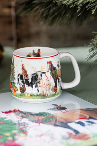 Christmas at the Farm Gift Giving Mug – Ashdene – view 4