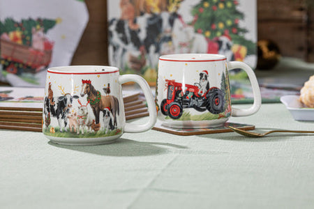 Christmas at the Farm Gift Giving Mug – Ashdene – view 5