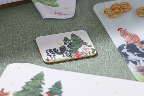 Christmas at the Farm Coaster Set of 6 – Ashdene – view 4