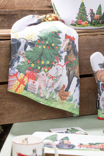 Christmas at the Farm Tea Towel Set of 2 – Ashdene – view 3