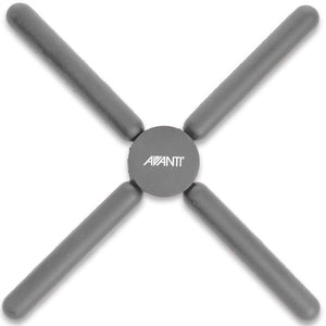 Avanti Silicone Foldable Trivet - Grey, unfolded