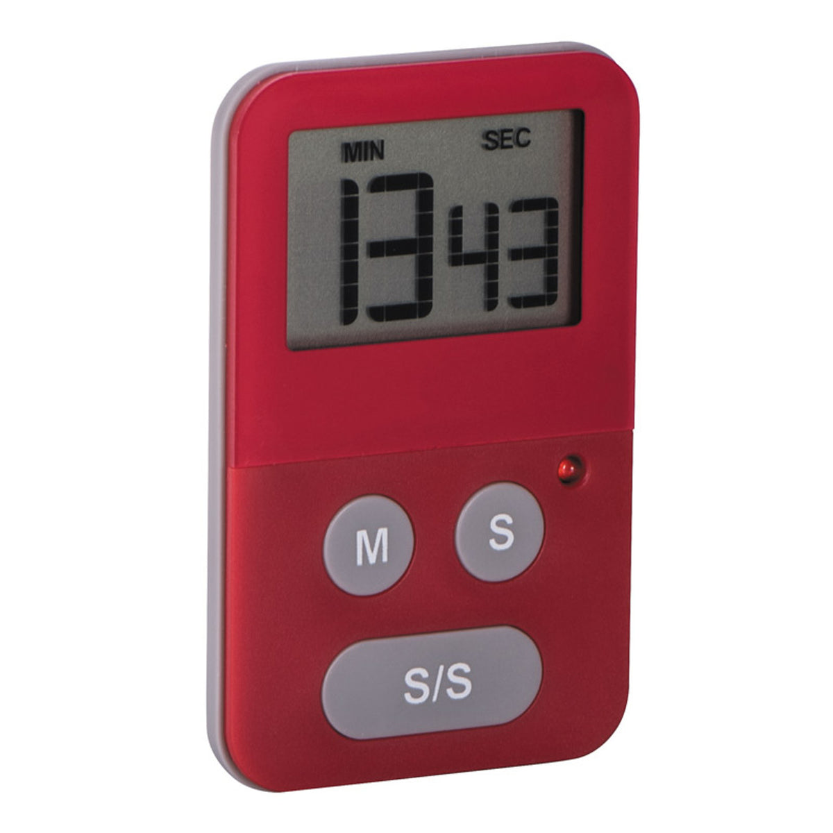 SKU 12944 digital slim kitchen timer red light magnet