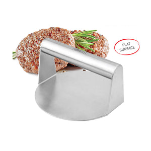 Avanti Stainless Steel Burger Smasher handle detail - BBQ patty press