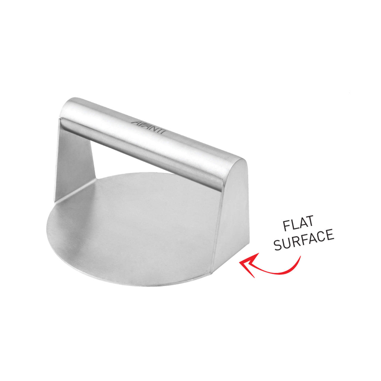Avanti Stainless Steel Burger Smasher angle view - BBQ patty press