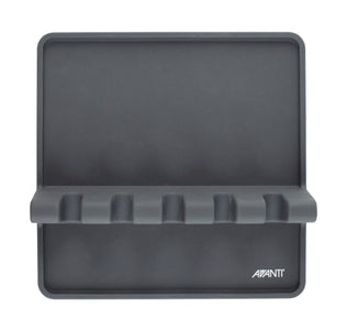 Avanti Silicone Utensil Rest Dark Grey - heat-resistant kitchen tool holder