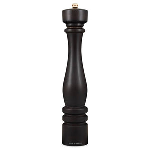 Cole & Mason London 400mm Chocolate Wood Pepper Mill - tall beech wood pepper grinder
