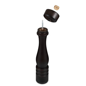 Cole & Mason London 400mm Chocolate Wood Pepper Mill - grinding mechanism detail