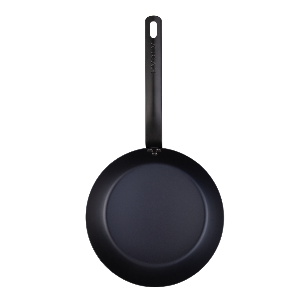 Pre-Seasoned Carbon Steel Fry Pan 24cm