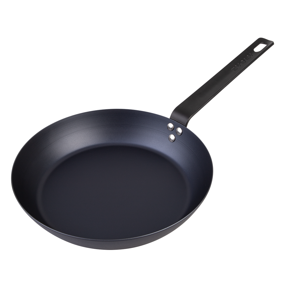 Pre-Seasoned Carbon Steel Fry Pan 24cm