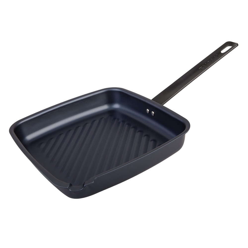 Pre-Seasoned Carbon Steel Grill Pan 26x28cm – Evolv