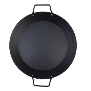 Pre-Seasoned Carbon Steel Paella Pan 38cm