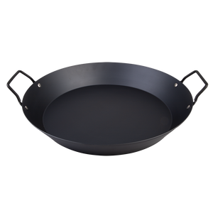 Pre-Seasoned Carbon Steel Paella Pan 38cm