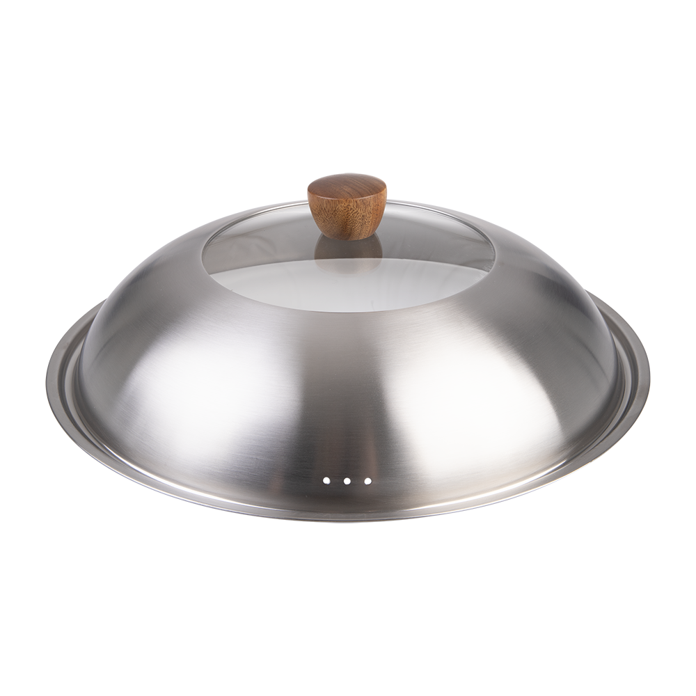 Stainless Steel & Glass Wok Lid 35cm – Evolv