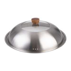Stainless Steel & Glass Wok Lid 35cm – Evolv
