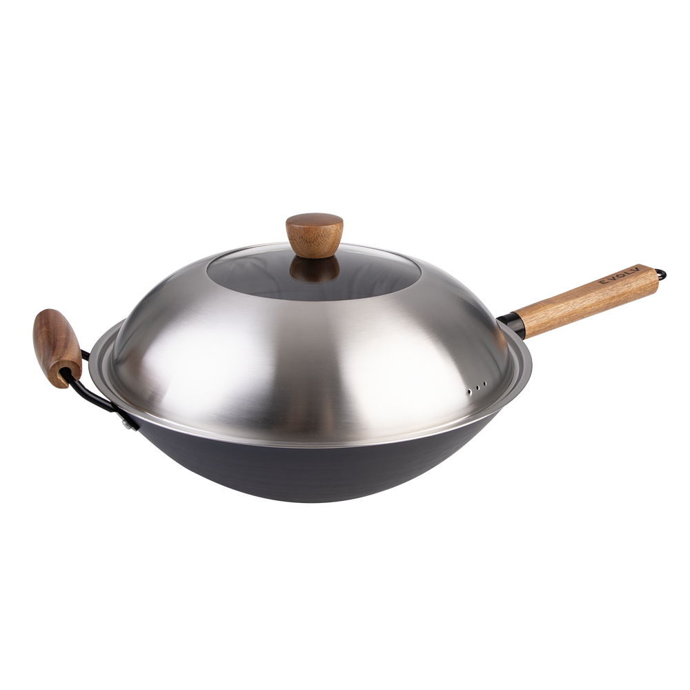Stainless Steel & Glass Wok Lid 35cm – Evolv