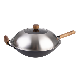 Stainless Steel & Glass Wok Lid 35cm – Evolv