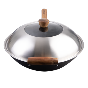 Stainless Steel & Glass Wok Lid 35cm – Evolv