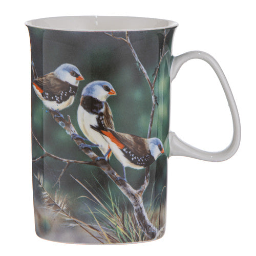 Aus Small Birds Diamond Firetail Finch Mug