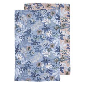 Ladelle Mossman 2pk Kitchen Towel Blue Blush - alternate view cotton tea towel set