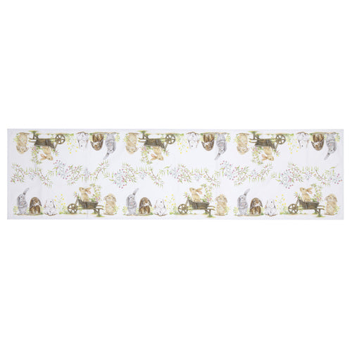 Ashdene Bunny Tales kitchen textiles — pastel Easter design by Sarah Hardy
