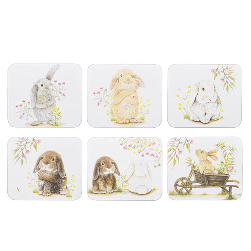 Ashdene Bunny Tales 6pk Coaster Set