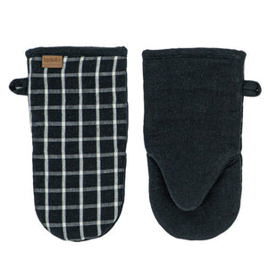 Ladelle Hemingway 2pk Baker's Oven Mitt Black - kitchen heat protection