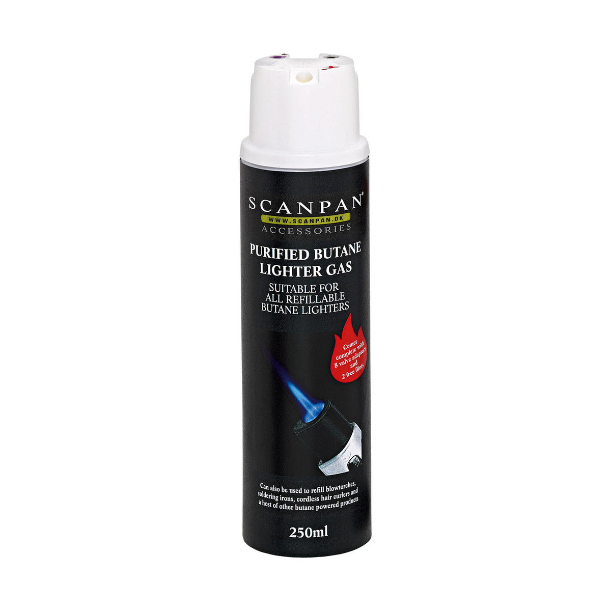 Scanpan Classic Butane Gas Refill 250ml - kitchen torch refill