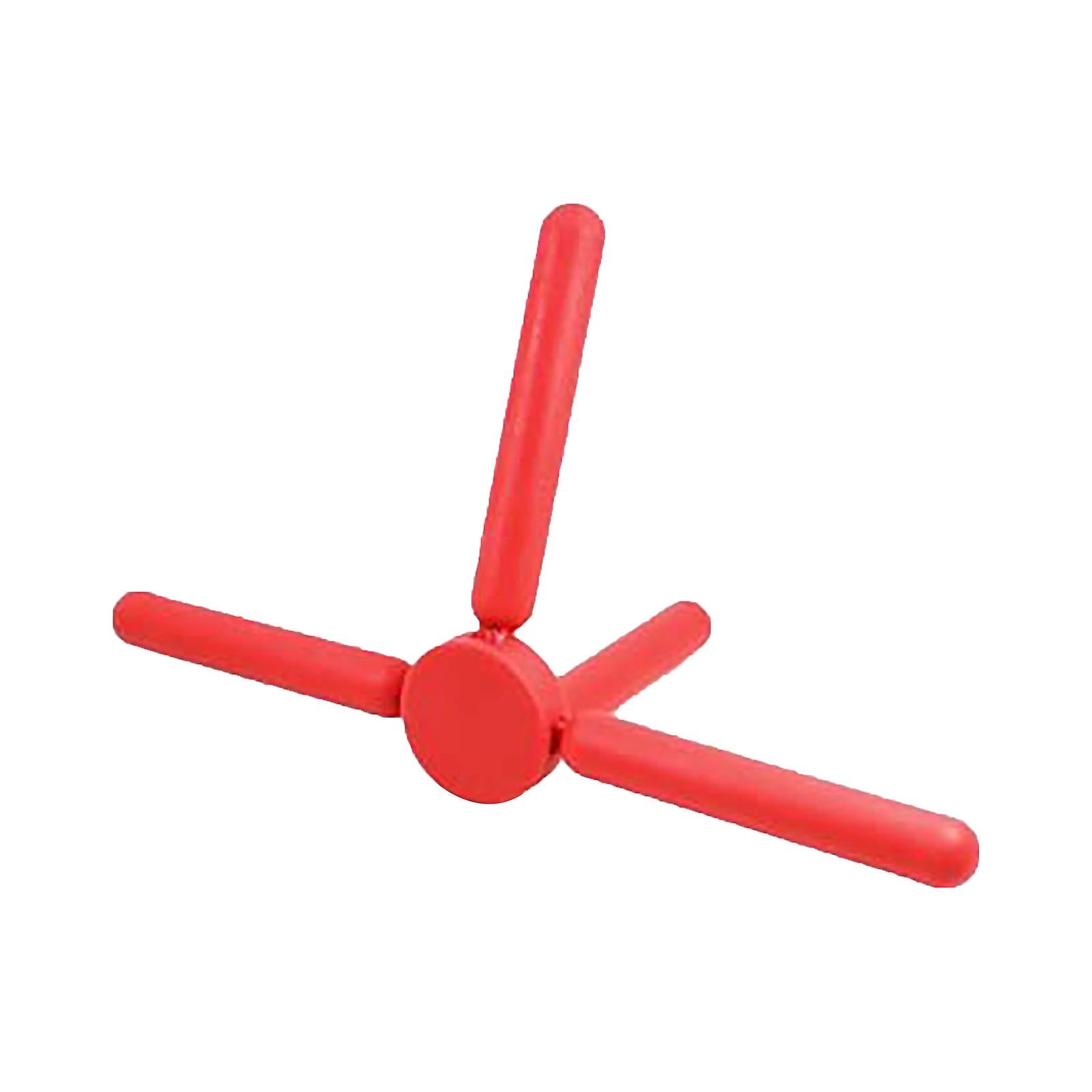 Avanti Silicone Foldable Trivet - Red, unfolded