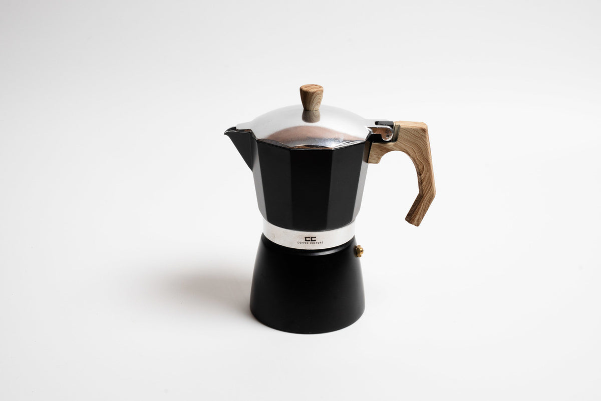 Coffee Culture Black Stovetop Coffee Maker 9 Cup - Italian espresso maker