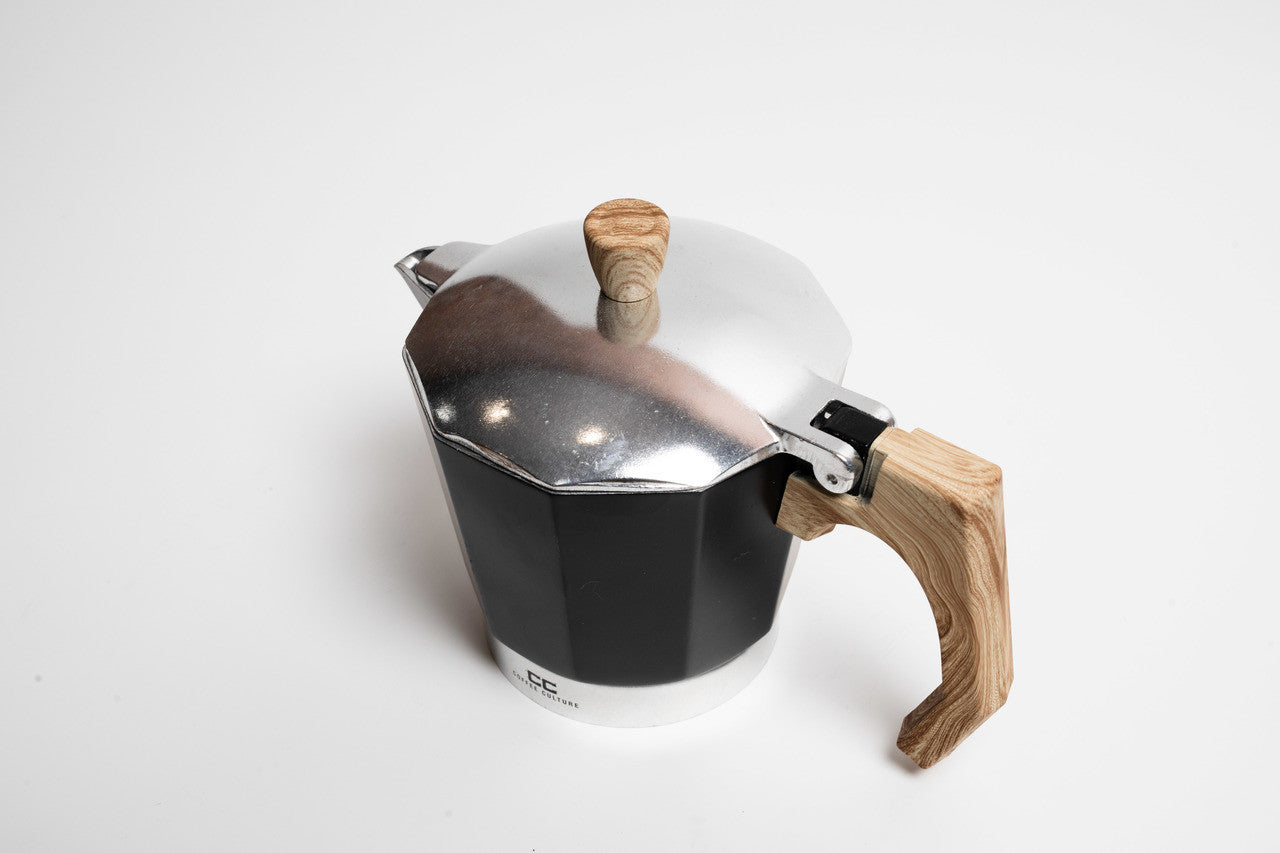 Coffee Culture Black Stovetop Coffee Maker 9 Cup - Italian espresso maker