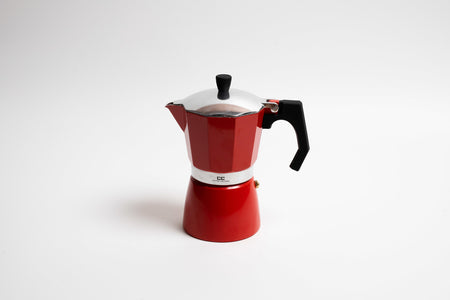 Coffee Culture Red Stovetop Coffee Maker 9 Cup - Italian espresso maker