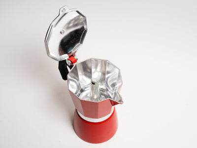 Coffee Culture Red Stovetop Coffee Maker 9 Cup - Italian espresso maker