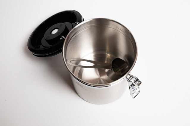 Large Stainless Steel Coffee Canister - Coffee Culture