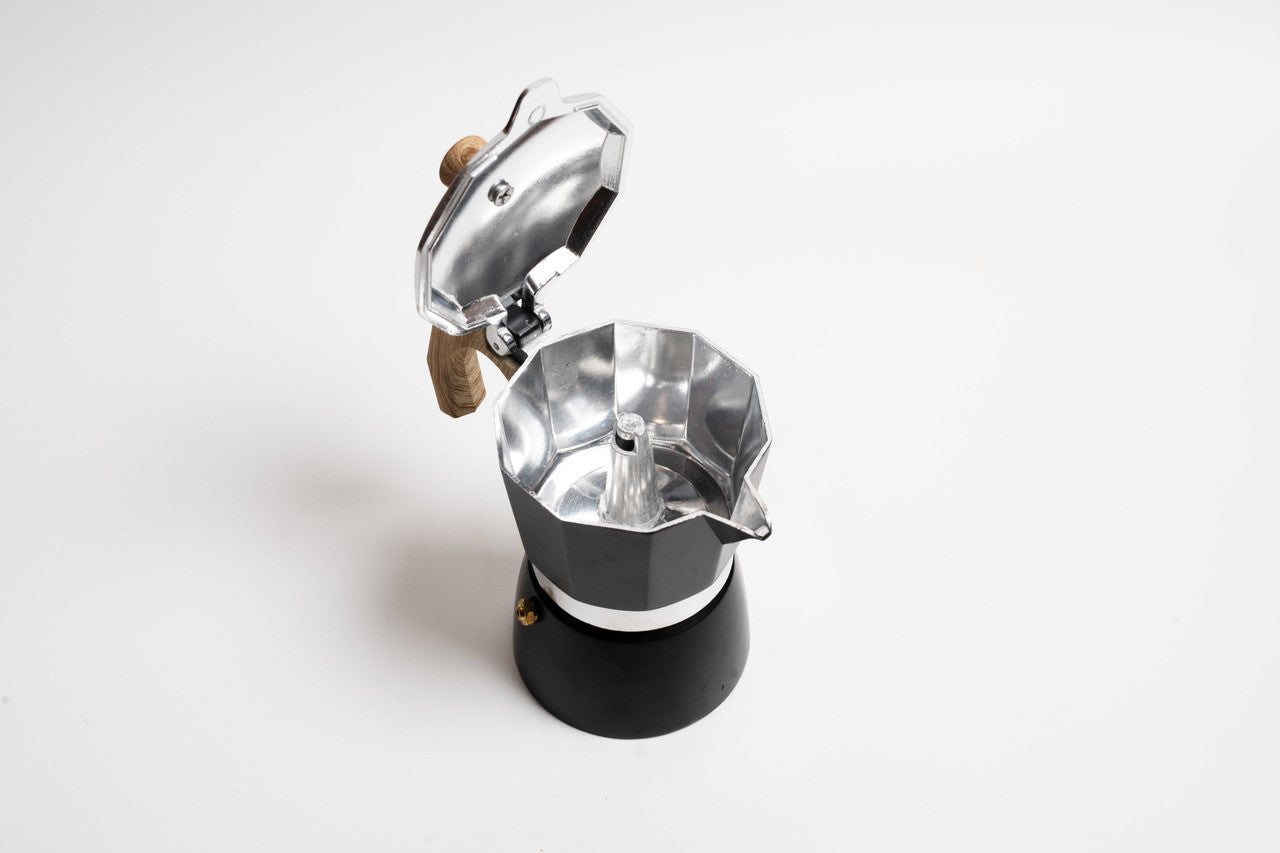 Coffee Culture Black Stovetop Coffee Maker 3 Cup - stovetop espresso maker