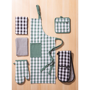 Eco Gingham Kitchen Towel Set of 2 – Black – Ladelle