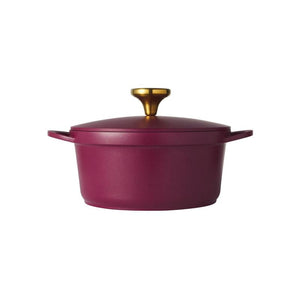 Maxwell & Williams Cast Lite Non-Stick Casserole 20cm Cherry - cast aluminium cookware
