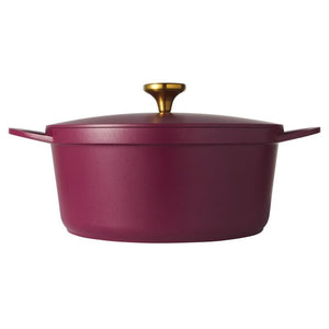 Maxwell & Williams Cast Lite Non-Stick Casserole 28cm Cherry - cast aluminium cookware