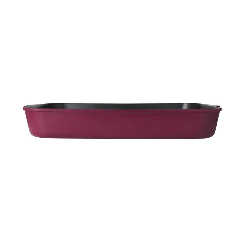 Maxwell & Williams Cast Lite Non-Stick Roaster 38x28cm Cherry - cast aluminium cookware