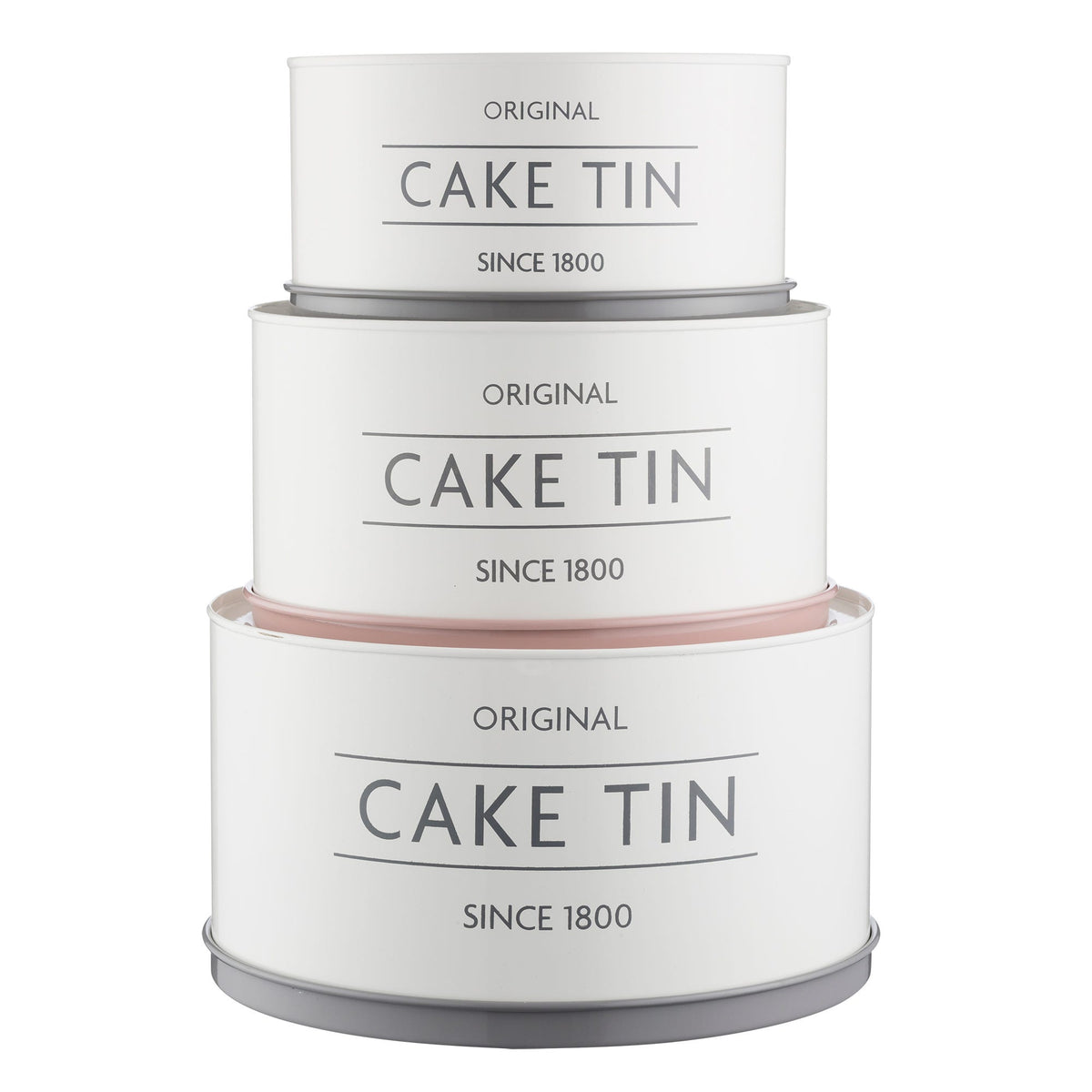 Mason Cash Set of 3 Cake Tins - stacked nesting bakeware