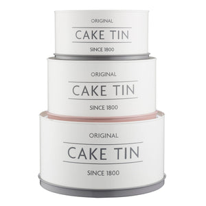 Mason Cash Set of 3 Cake Tins - stacked nesting bakeware
