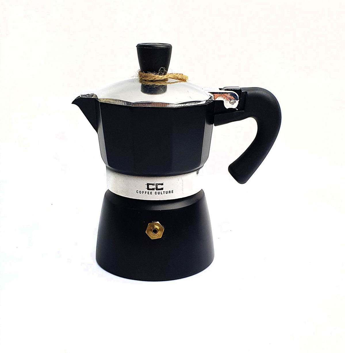 Coffee Culture Black Stovetop Coffee Maker 1 Cup - Italian espresso maker
