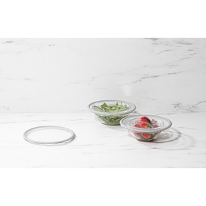 Ladelle Eco Flexi 3pk Small Airtight Bowl Cover in use - sustainable cling wrap alternative